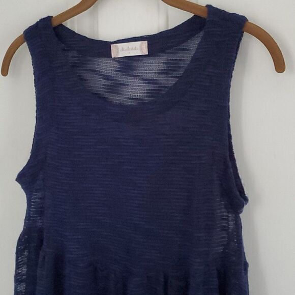 Altar'd State Navy Trapeze Hem Layered Dress - Picture 2 of 8